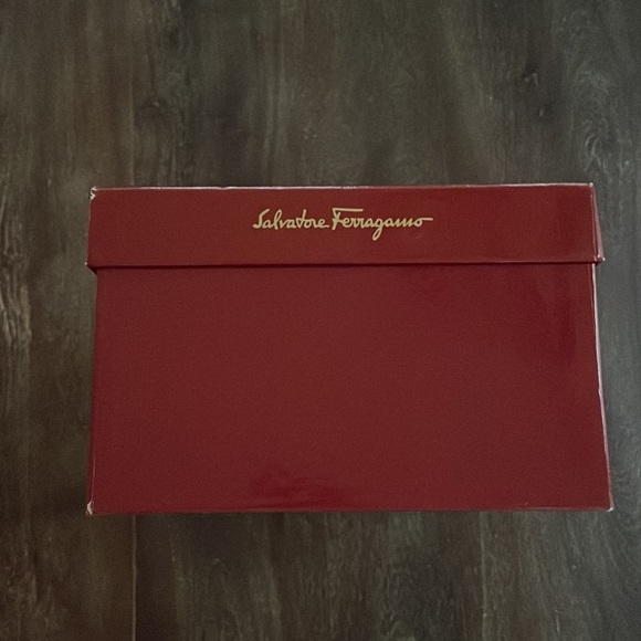 Salvatore Ferragamo Vintage Delirio Black Calf Leather Lace Up Dress Shoes 7 1/2 - Picture 14 of 16